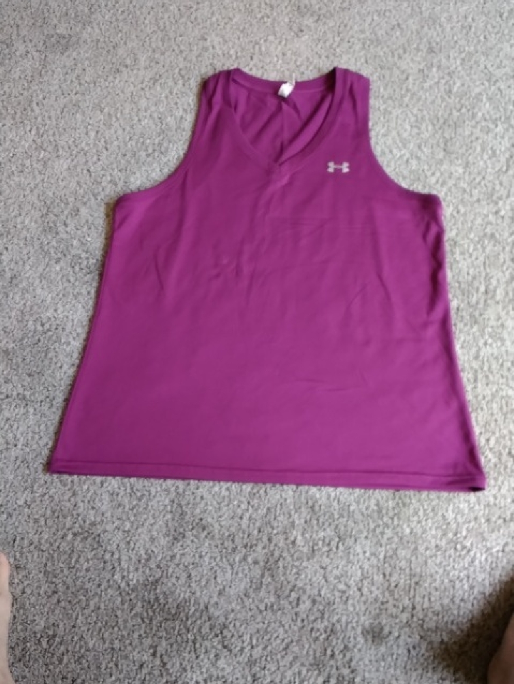 Under Armour Women's Bright Magenta V-Neck Performance Tank
